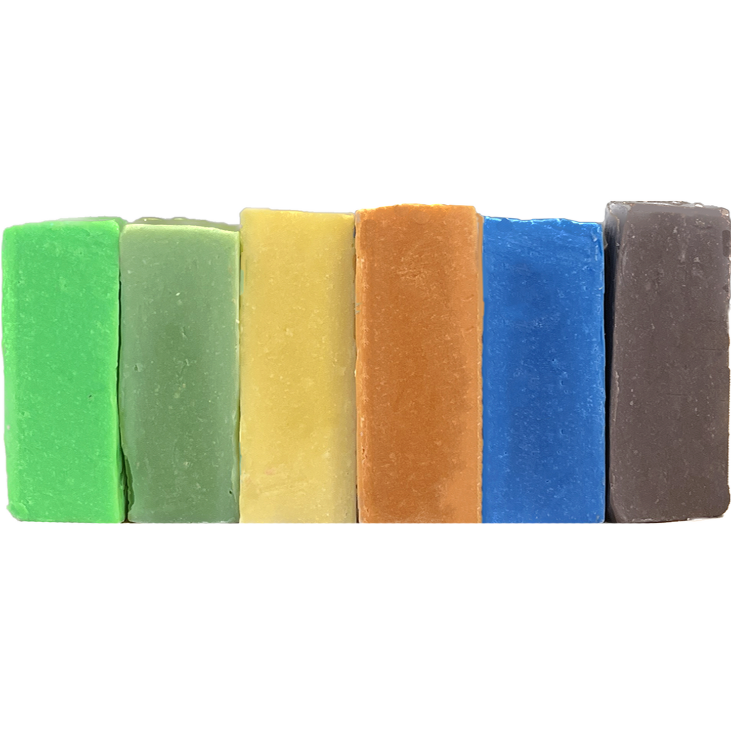 Soap Dough Co. - Jungle Kit - neon green, kermit green, yellow, orange, neon blue, brown.
