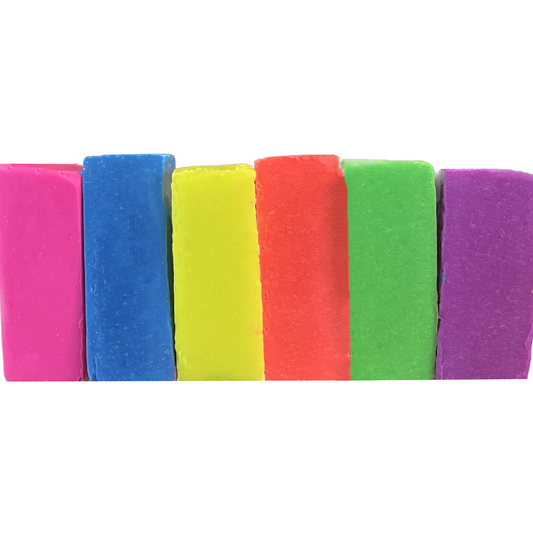 Soap Dough Co. - Neon Kit - neon pink, neon blue, neon yellow, neon orange, neon green, neon purple.